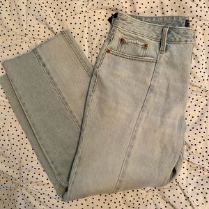 Abercrombie & Fitch Annie High Rise Ankle Straight Jeans